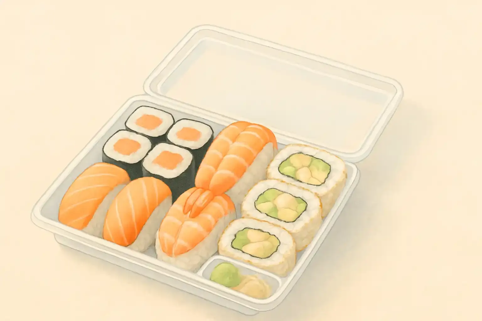 Eat Happy Rettertüte: Sushi retten zum Sparpreis