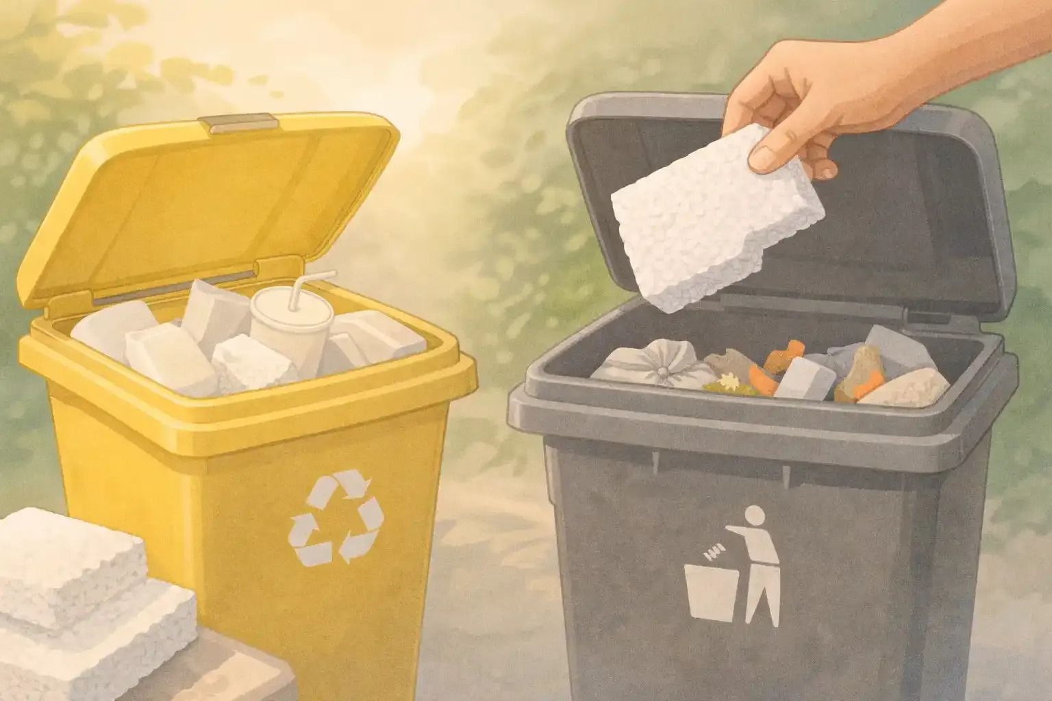 Styropor entsorgen: In welchen Müll kommt es wirklich?