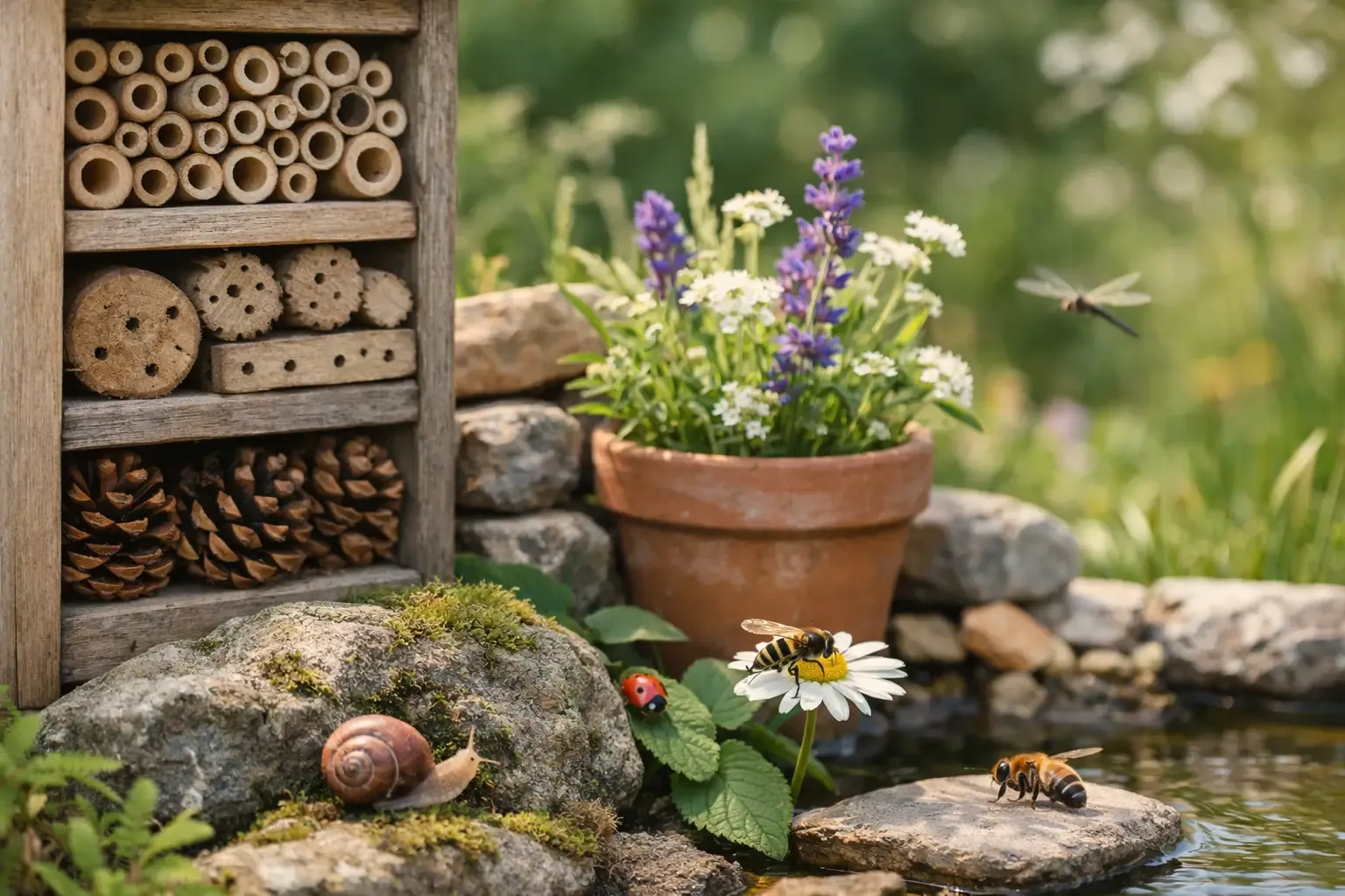 Biodiversität im Garten: Nützlinge und Lebensräume fördern