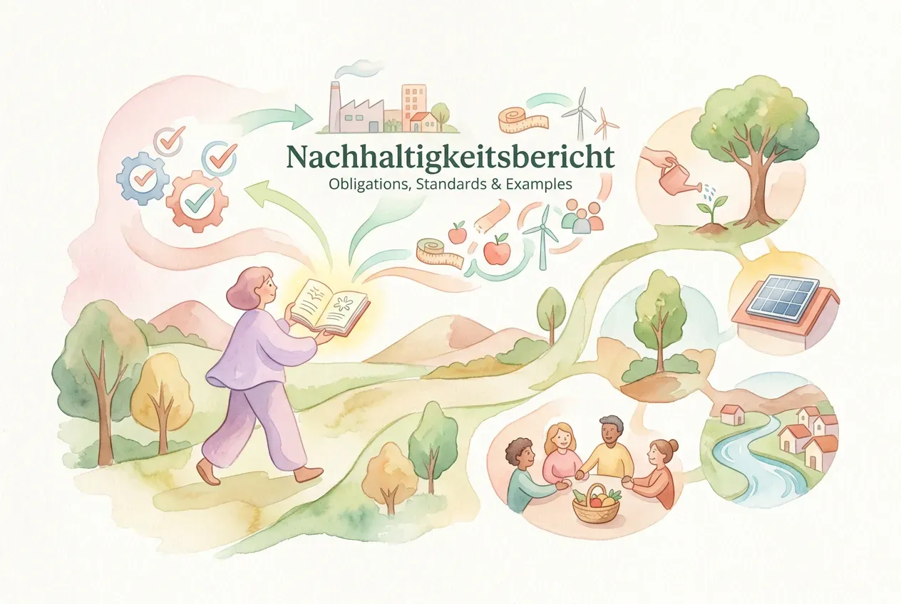 Nachhaltigkeitsbericht einfach erklärt: Pflichten & Beispiele