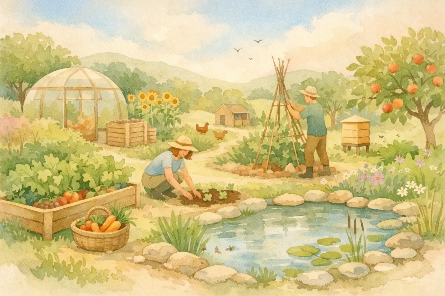 Permakultur Garten: Nachhaltig gärtnern mit der Natur