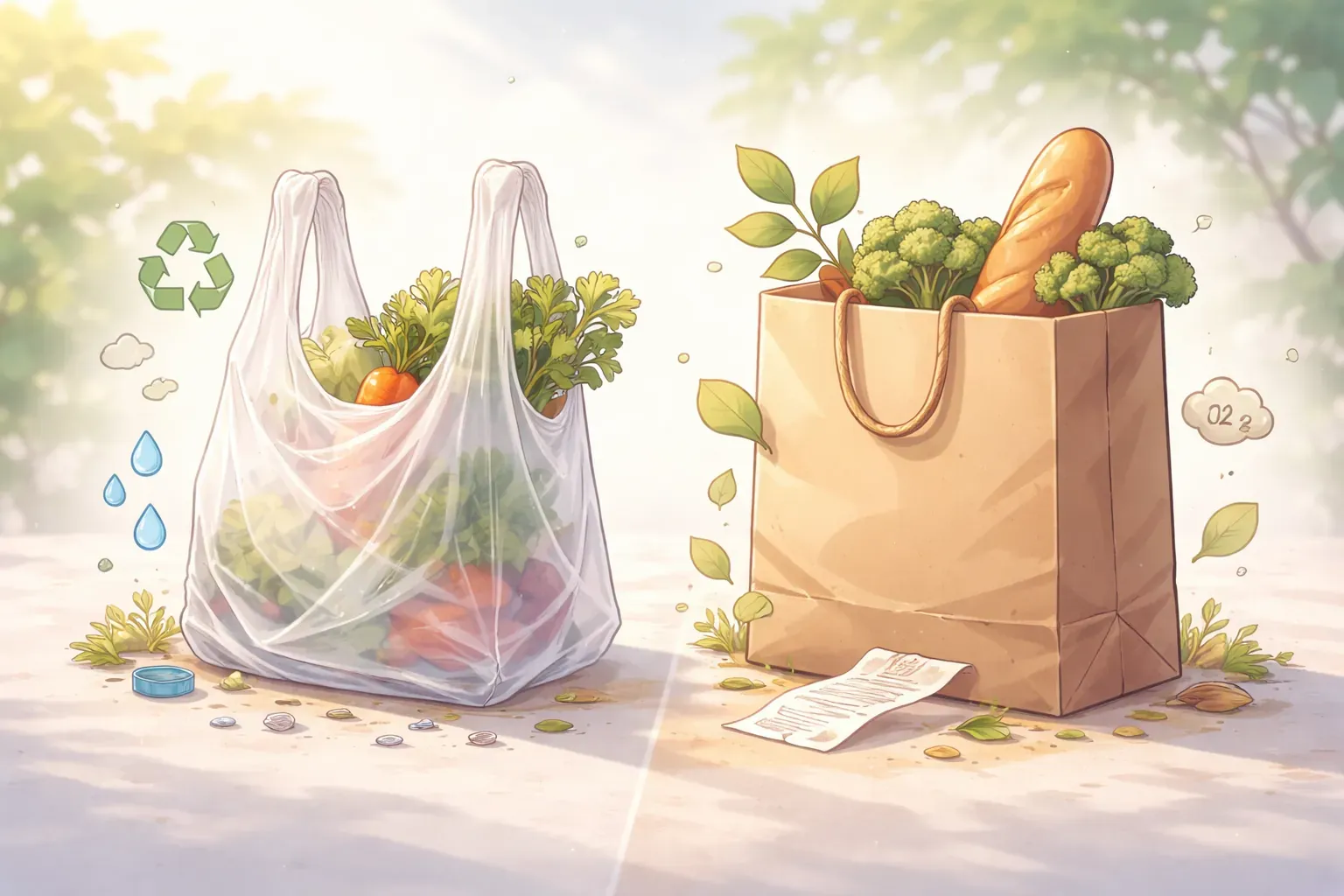 Plastiktüten nachhaltig? Warum Papiertüten nicht besser sind