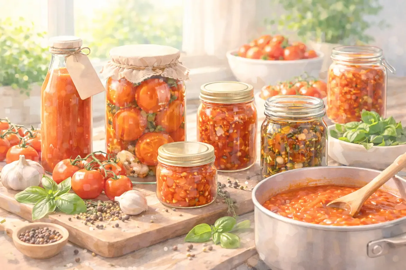 Tomaten einkochen: 5 Methoden für den Vorrat