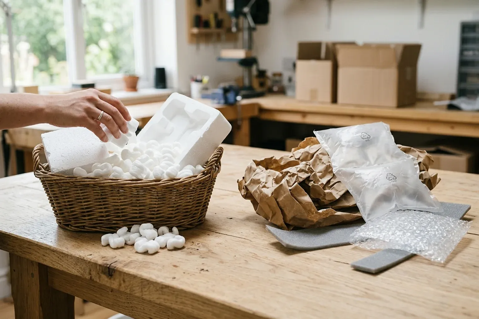 Verpackungsschaum und Polstermaterial richtig trennen